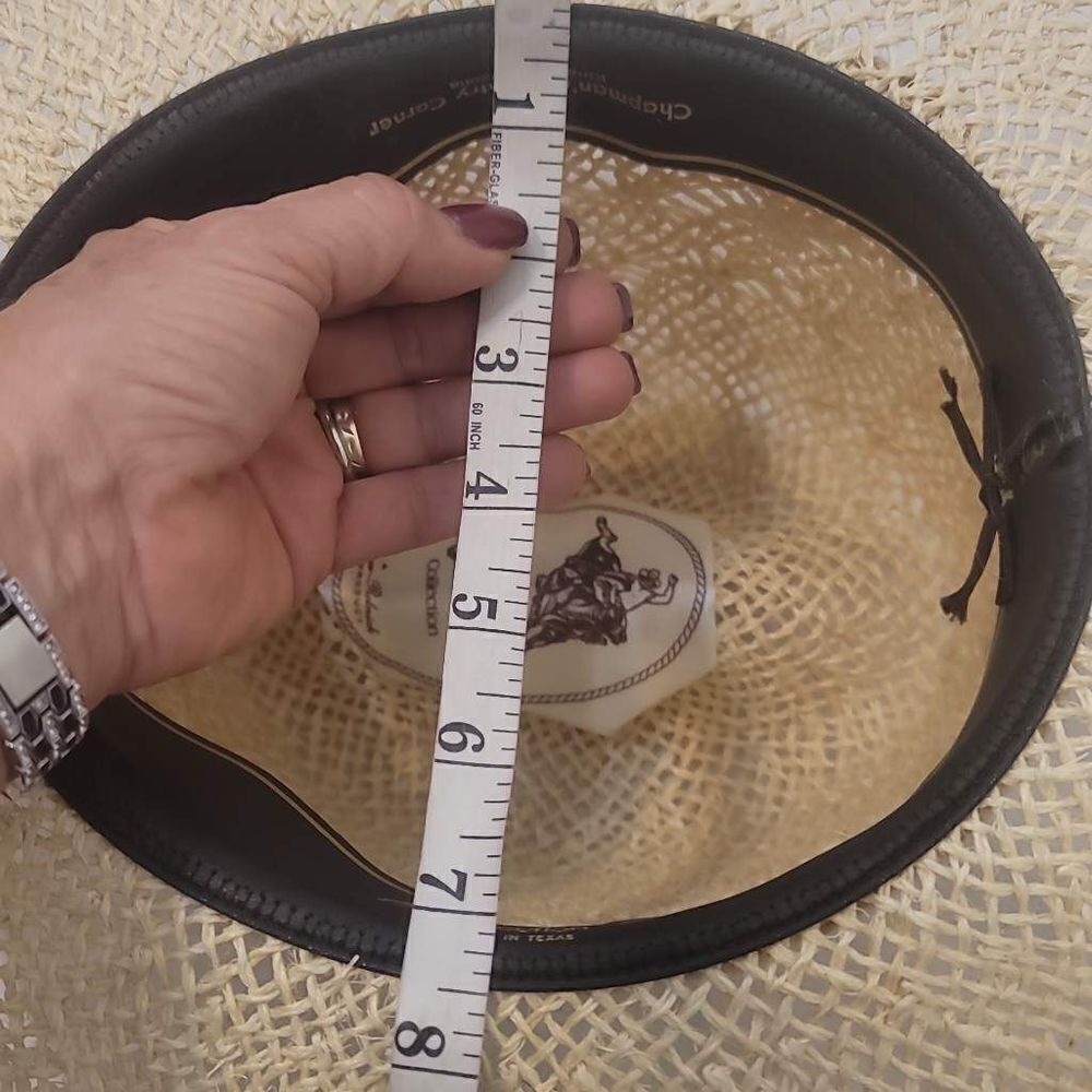 Larry mahan's collection straw hat size 7 1/4 - Picture 9 of 12
